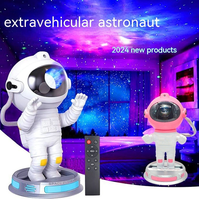 Astronaut Starlight Projection Lamp Small Northern Lights Projector for Night Bedroom